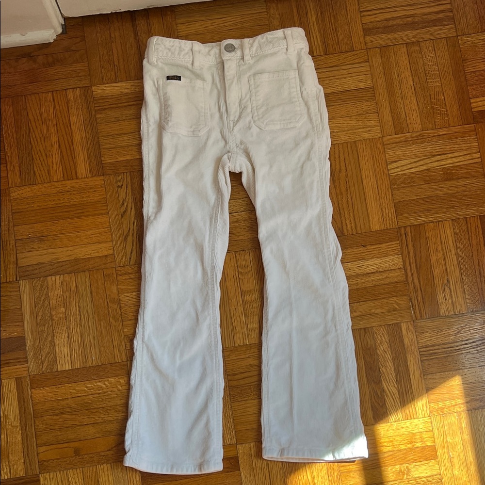 Polo by Ralph Lauren White Corduroy Girls Pants